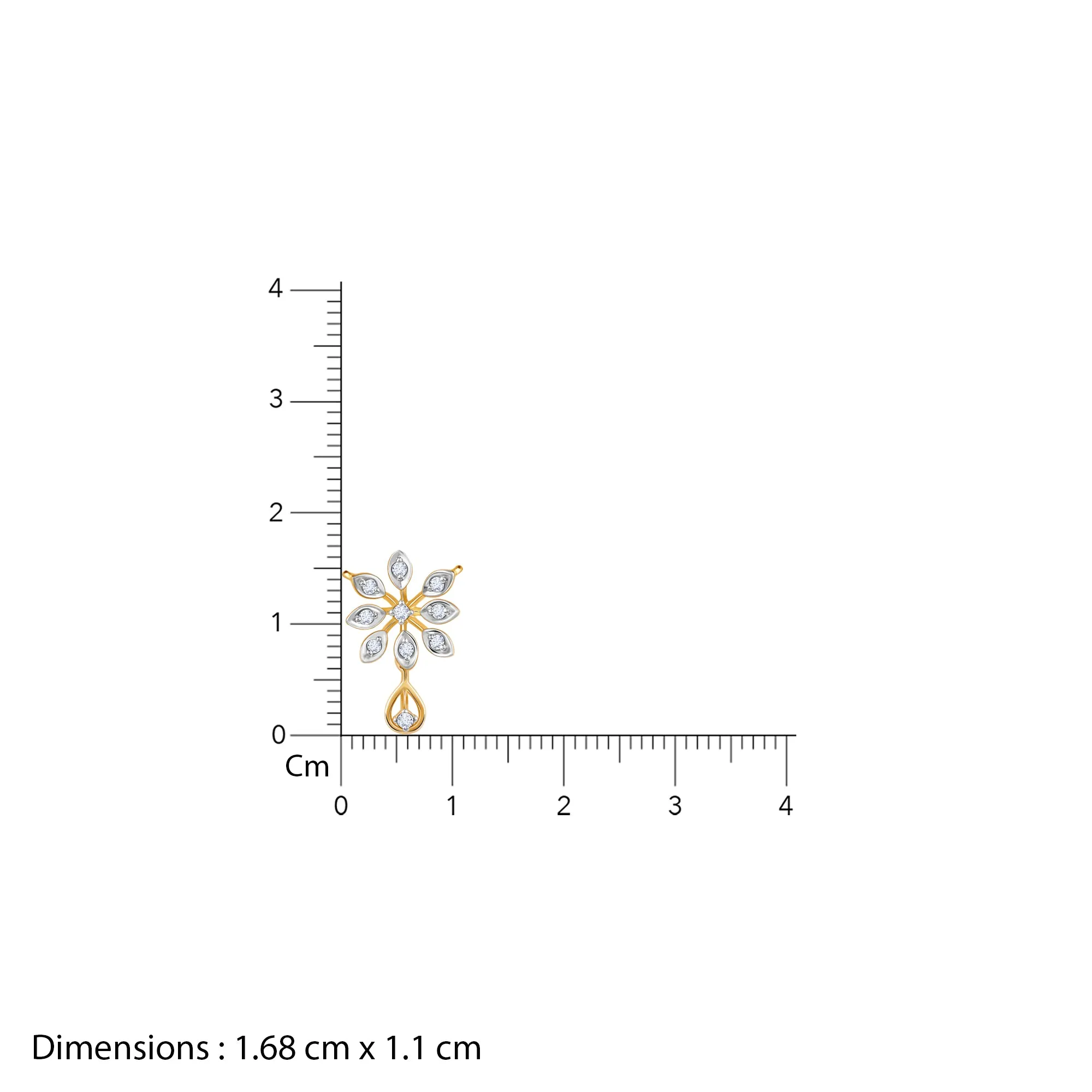 Gold Bloomy Diamond Mangalsutra Giva