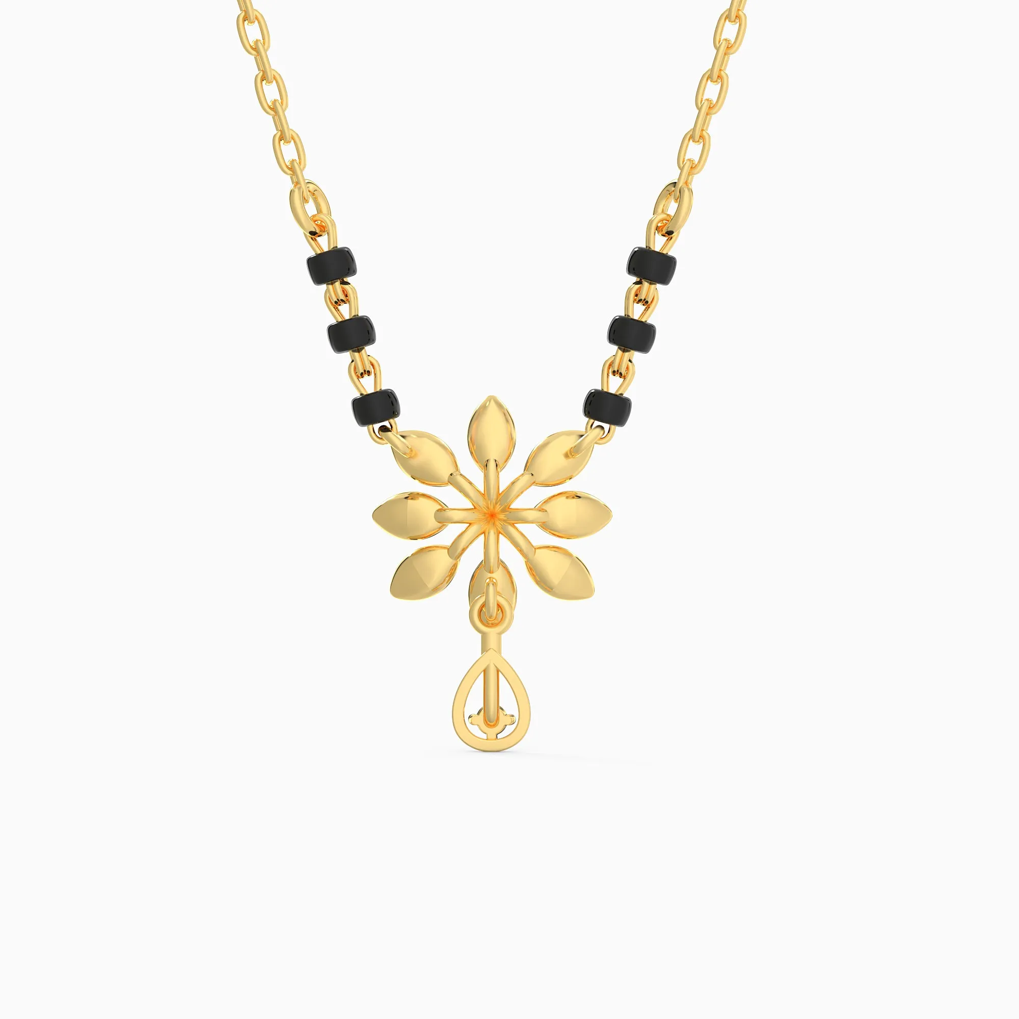 Gold Bloomy Diamond Mangalsutra Giva