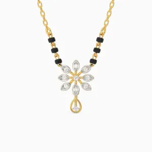 Gold Bloomy Diamond Mangalsutra Giva