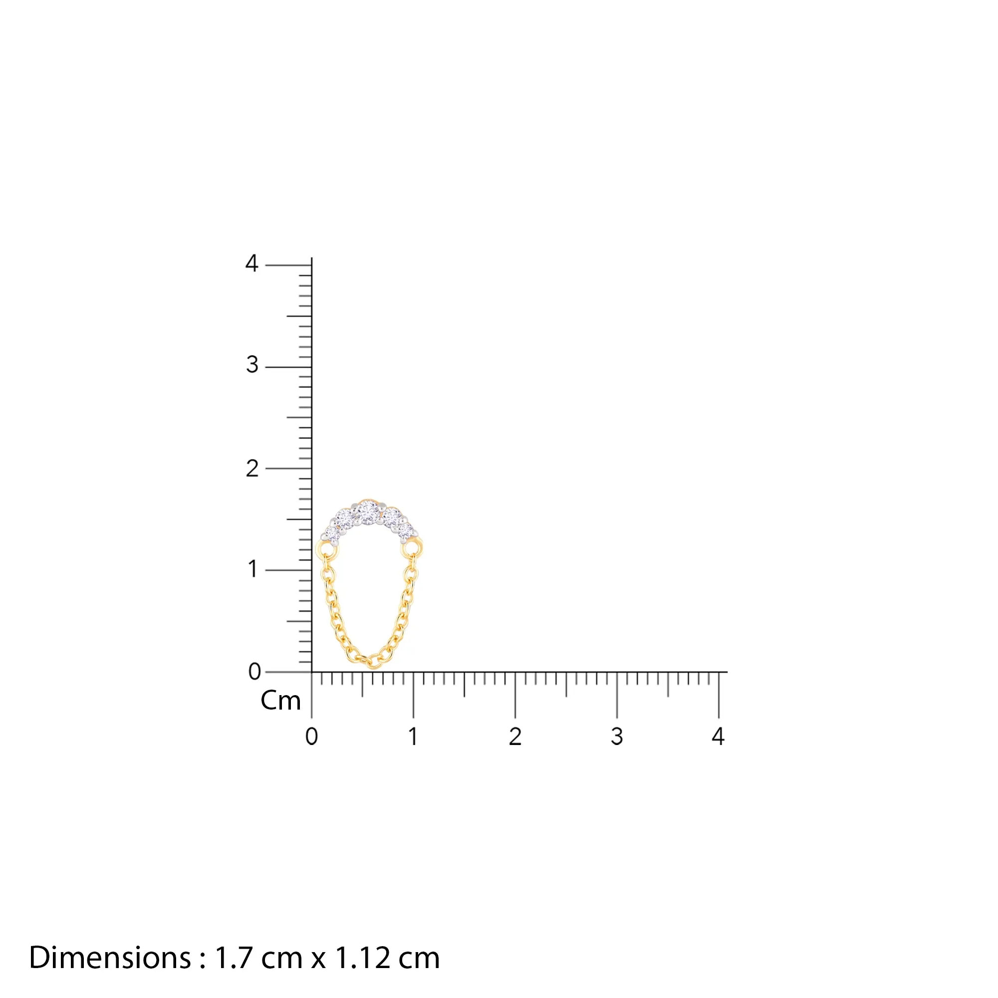 Gold Chained Charisma Diamond Earrings Giva