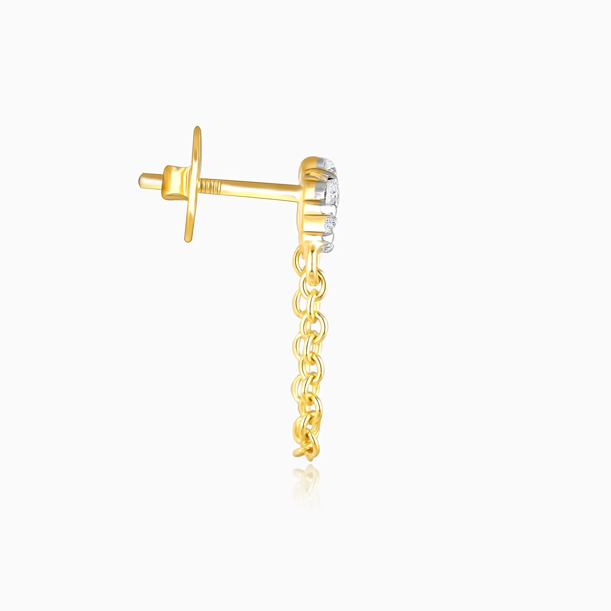 Gold Chained Charisma Diamond Earrings Giva