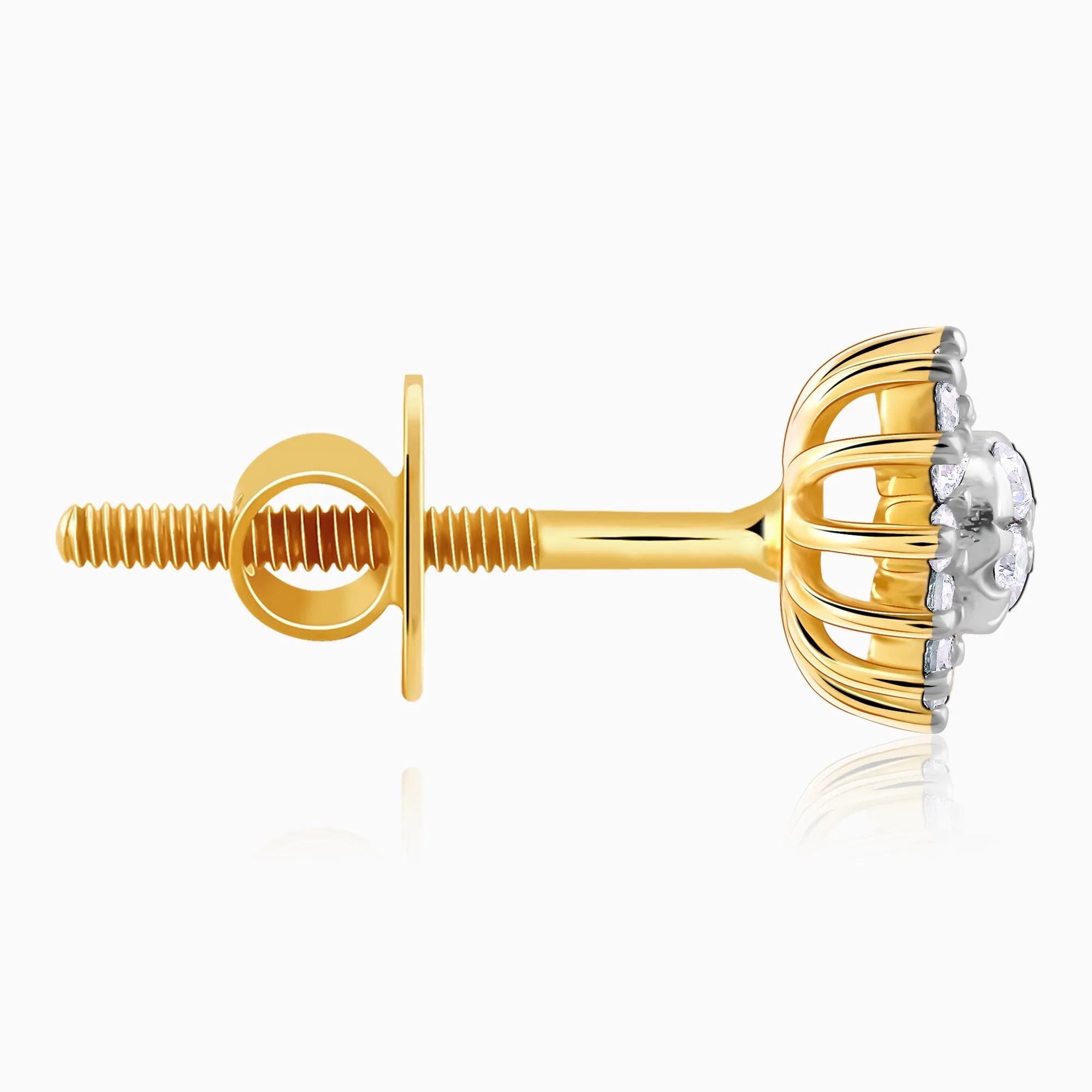 Gold Daisy Diamond Earrings Giva