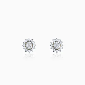 Gold Daisy Diamond Earrings Giva