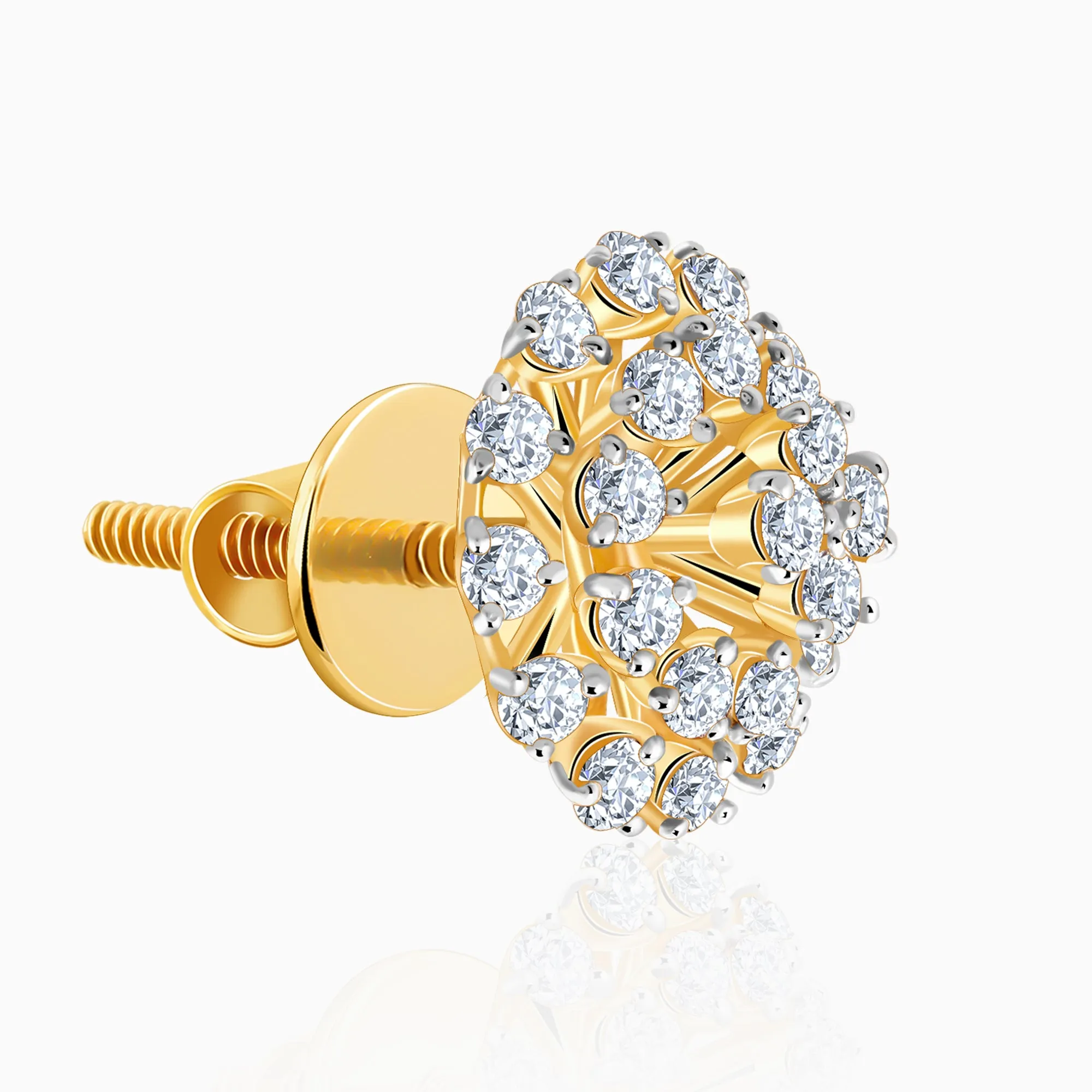 Gold Dandelion Whisper Diamond Earrings Giva