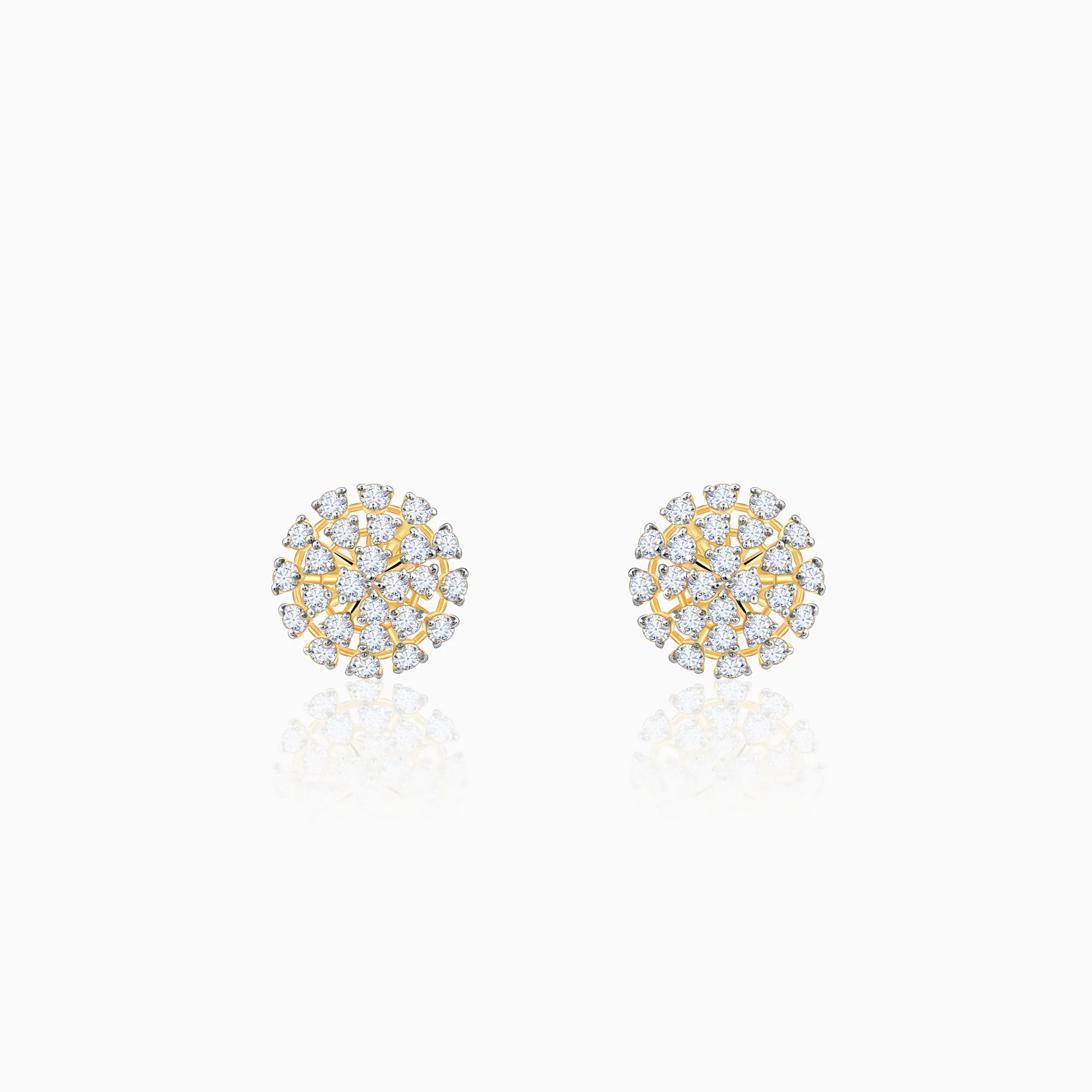 Gold Dandelion Whisper Diamond Earrings Giva