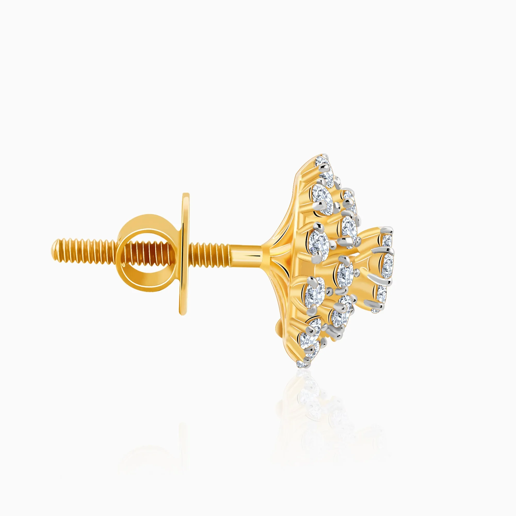 Gold Dandelion Whisper Diamond Earrings Giva