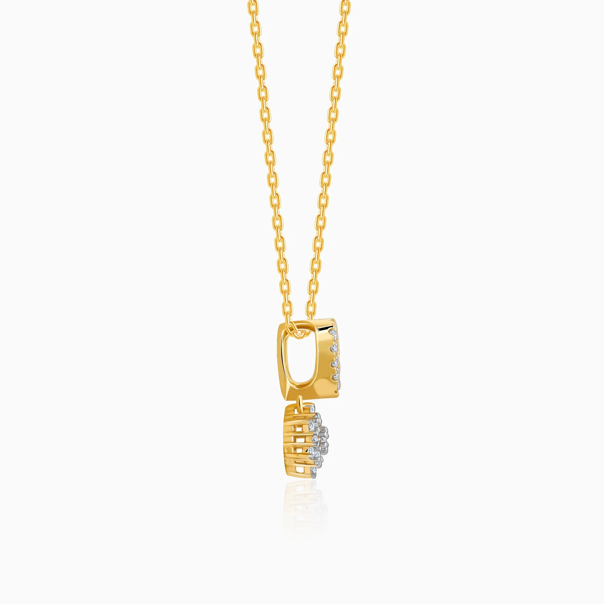 Gold Endless Glow Diamond Pendant Giva
