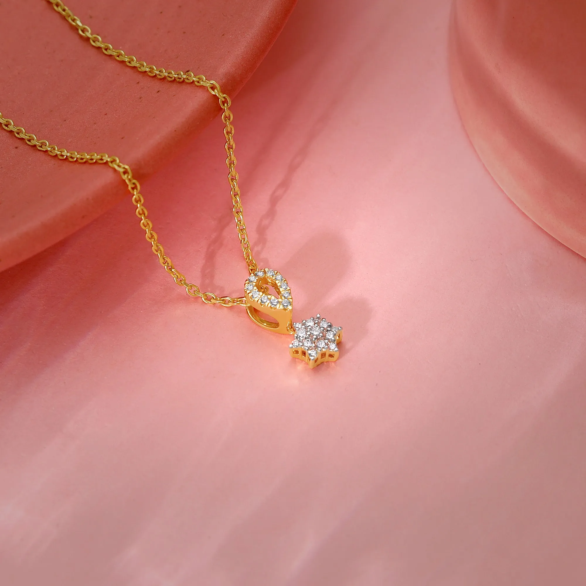 Gold Endless Glow Diamond Pendant Giva