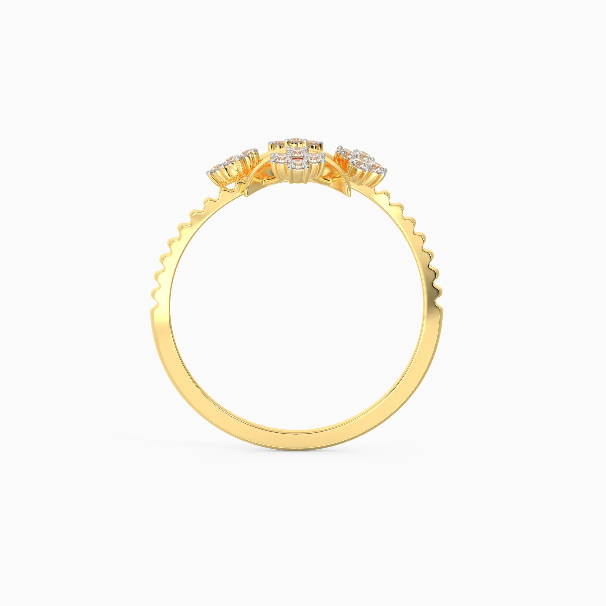 Gold Floral Delight Diamond Ring Giva