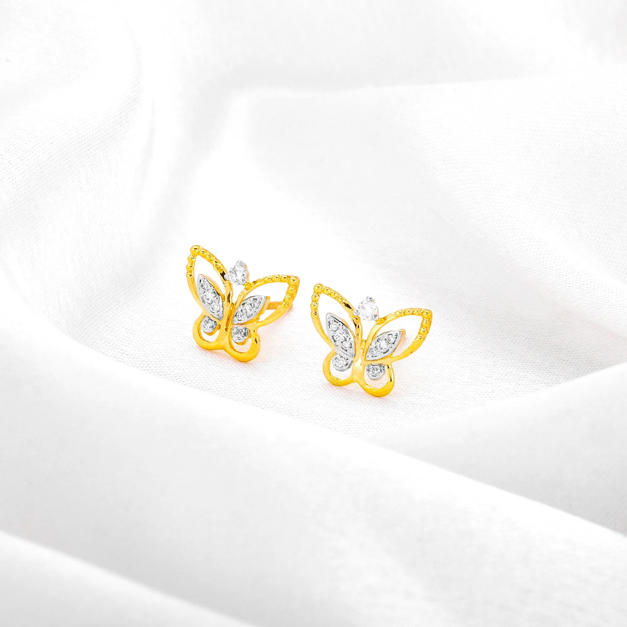 Gold Glorious Butterfly Diamond Set Giva