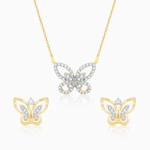 Gold Glorious Butterfly Diamond Set Giva