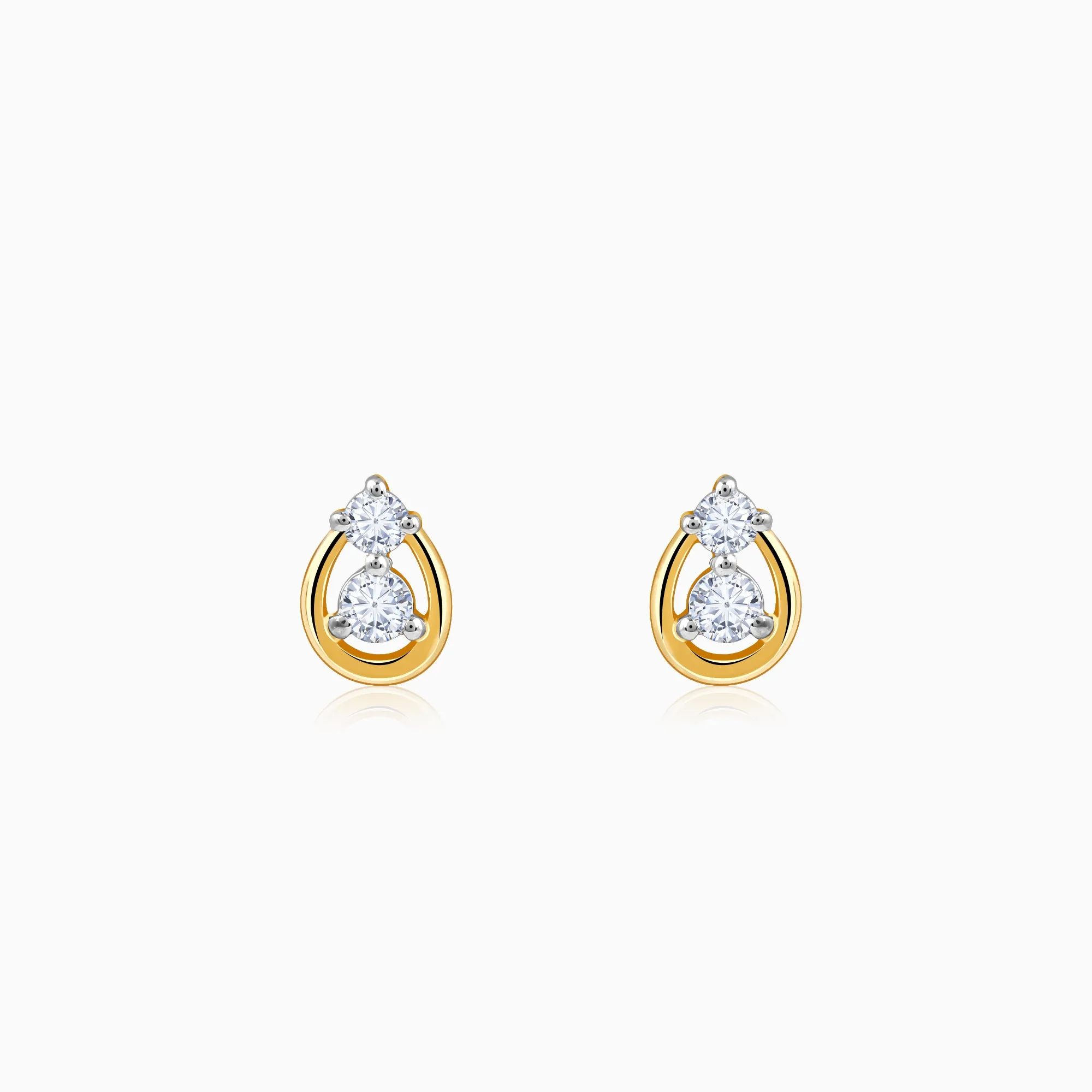 Gold Glow Forever Diamond Earrings Giva