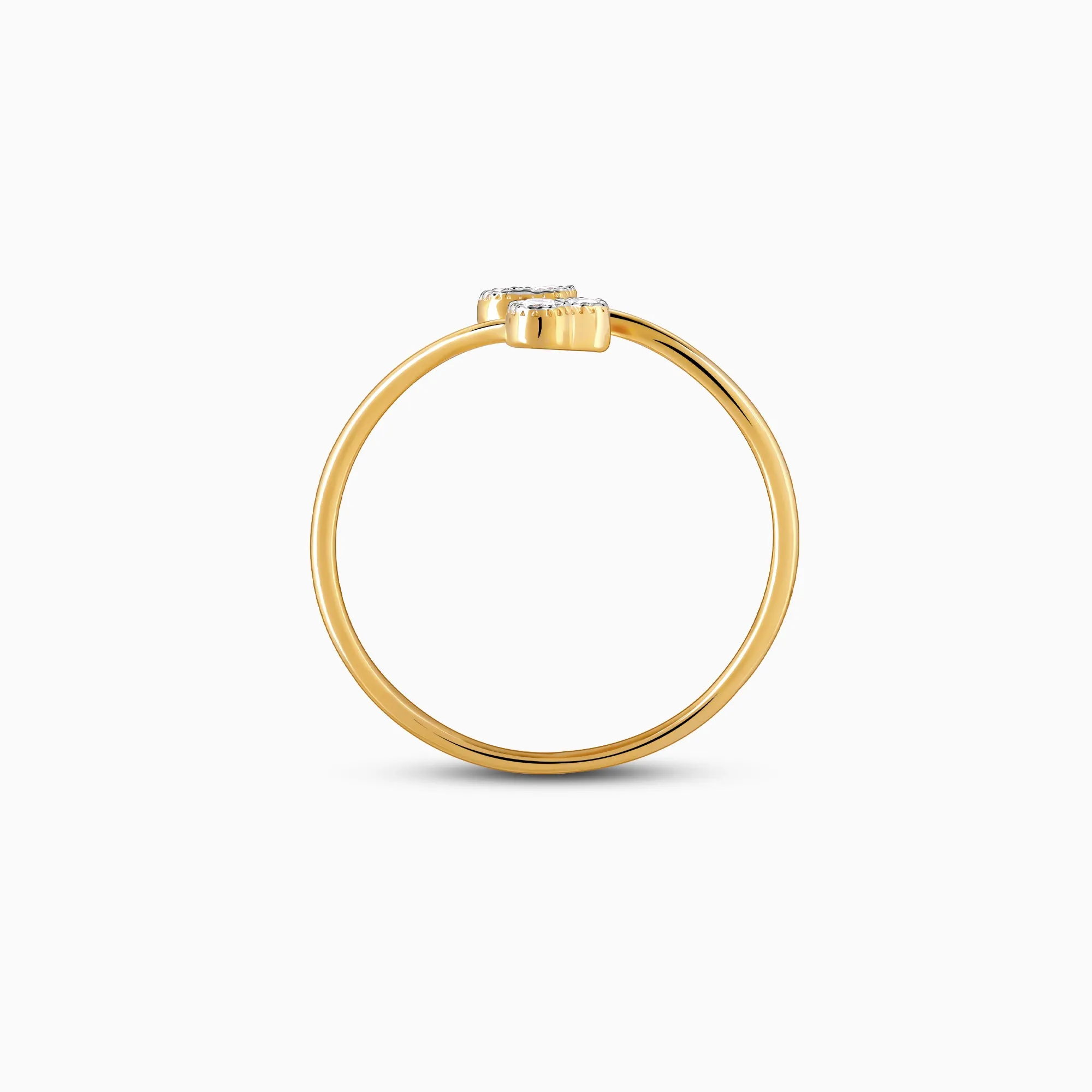 Gold Heartbeat Duo Diamond Ring Giva