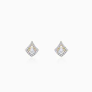Gold Illumina Solitaire Diamond Earrings Giva