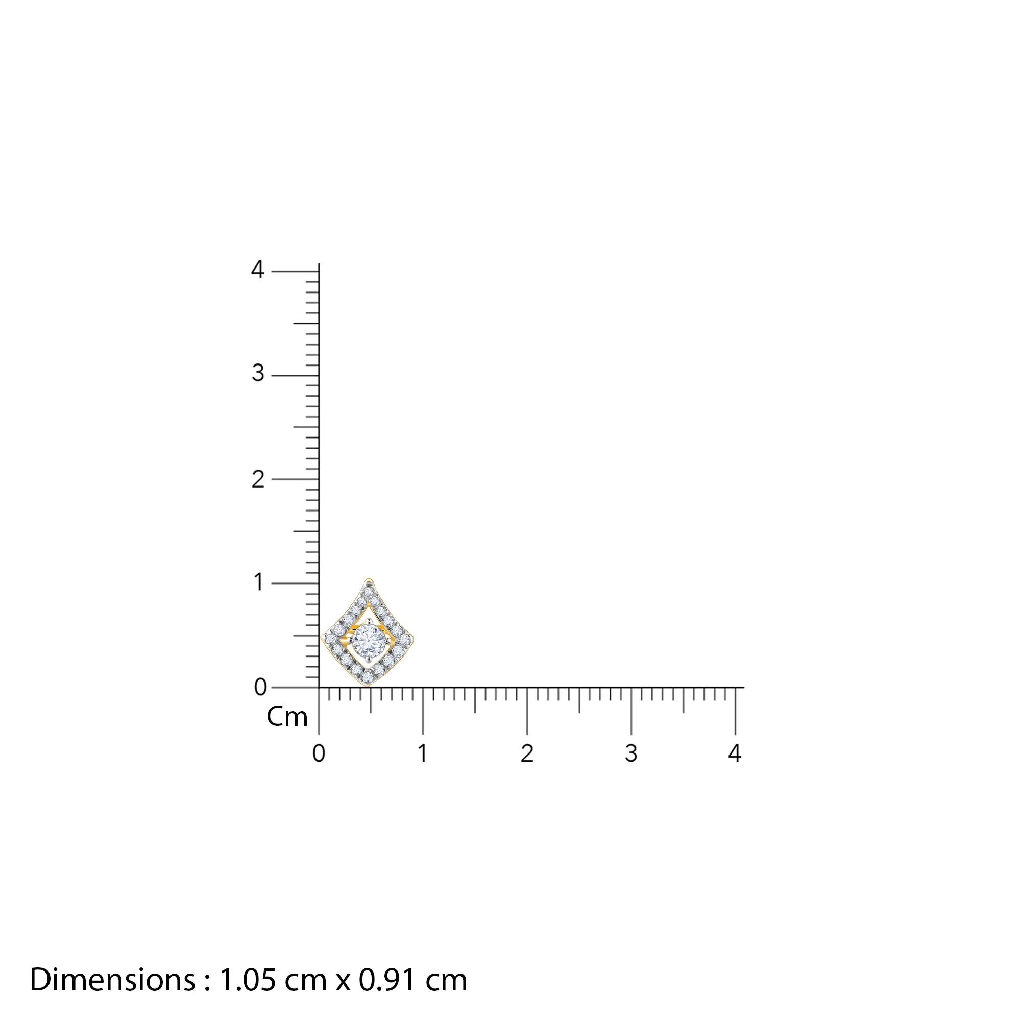 Gold Illumina Solitaire Diamond Earrings Giva