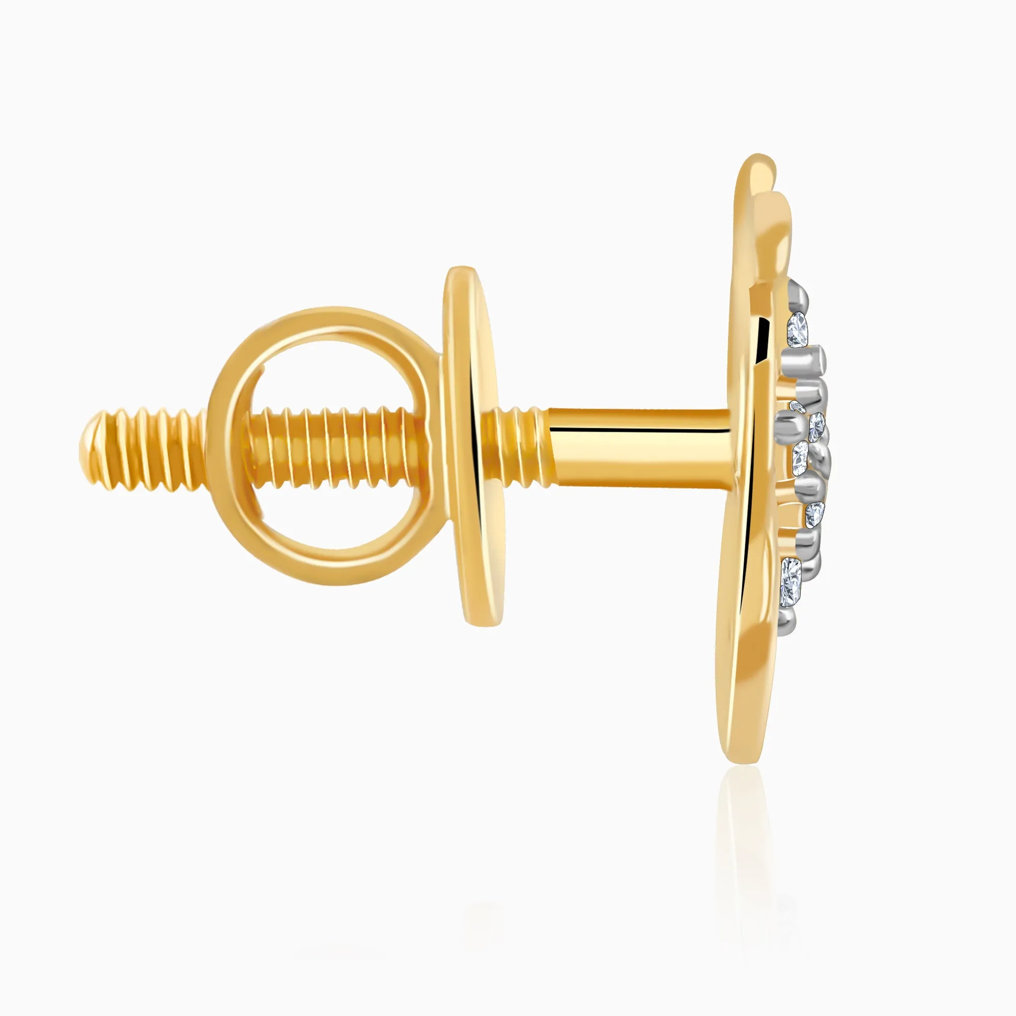 Gold Joy Whirl Diamond Earrings Giva