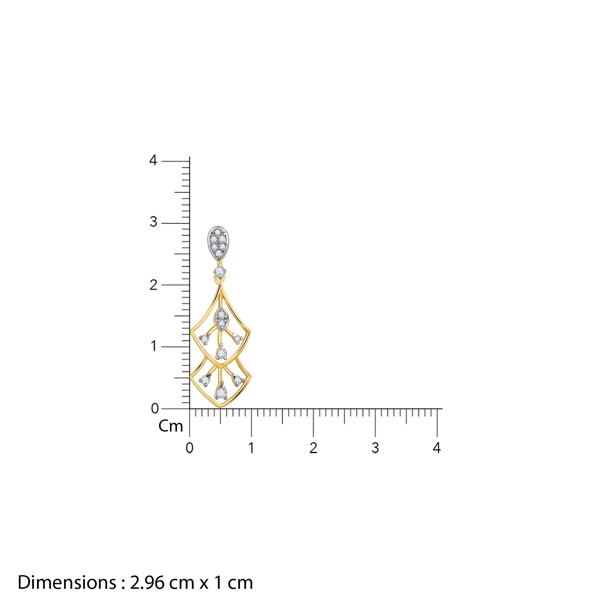 Gold Layered Luxe Diamond Earrings Giva
