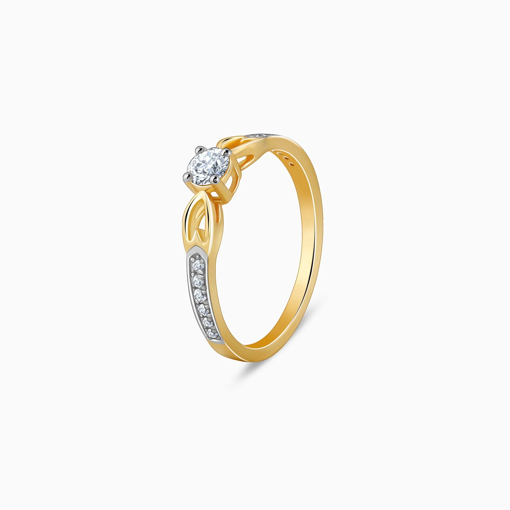 Gold Leafora Diamond Ring Giva