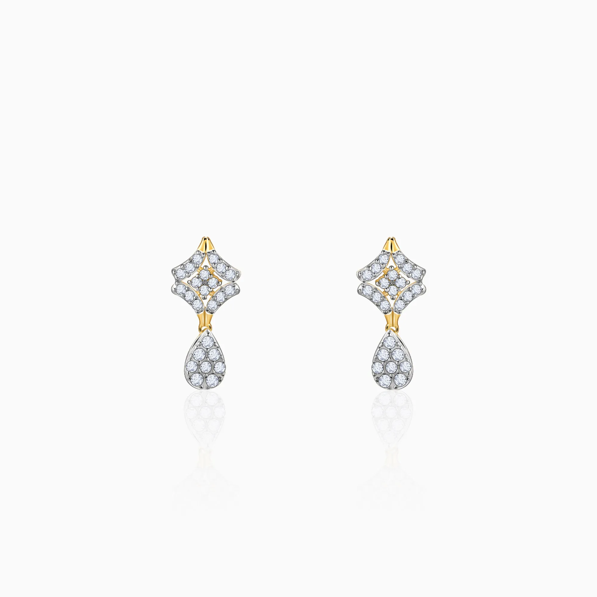 Gold Luminous Drops Diamond Earrings Giva