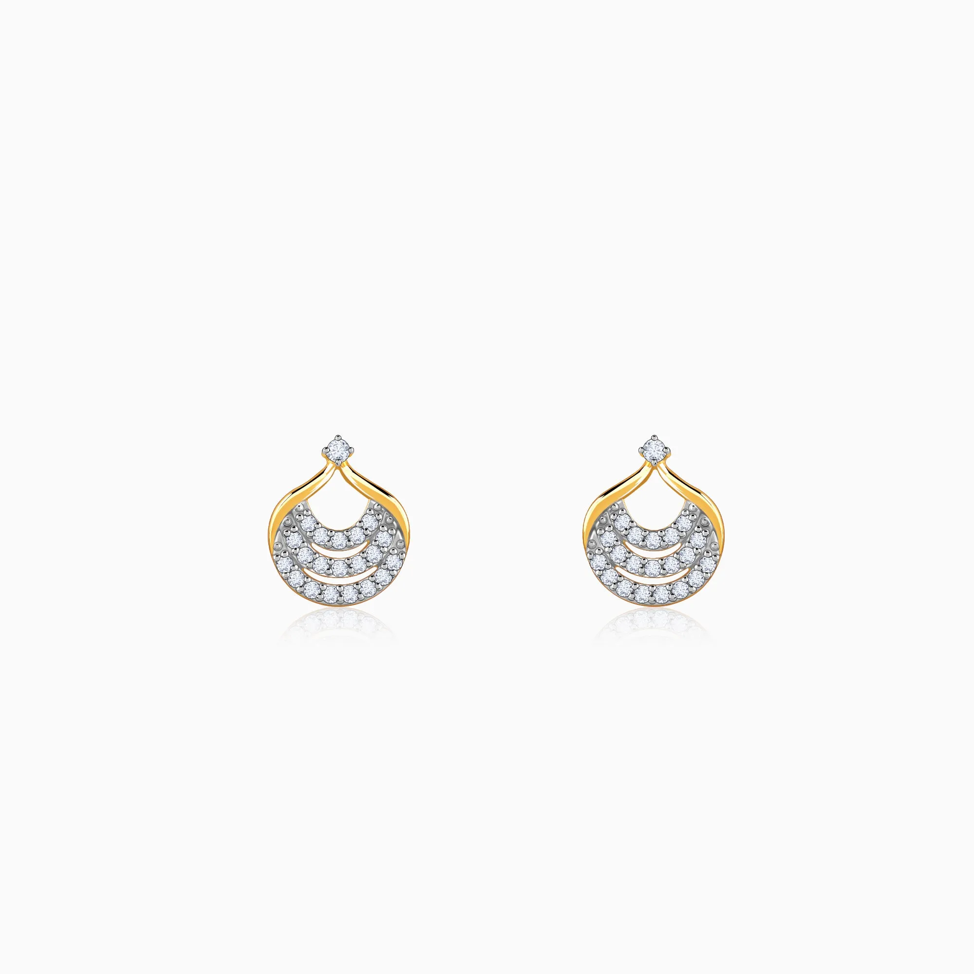 Gold Moonbeam Diamond Earrings Giva
