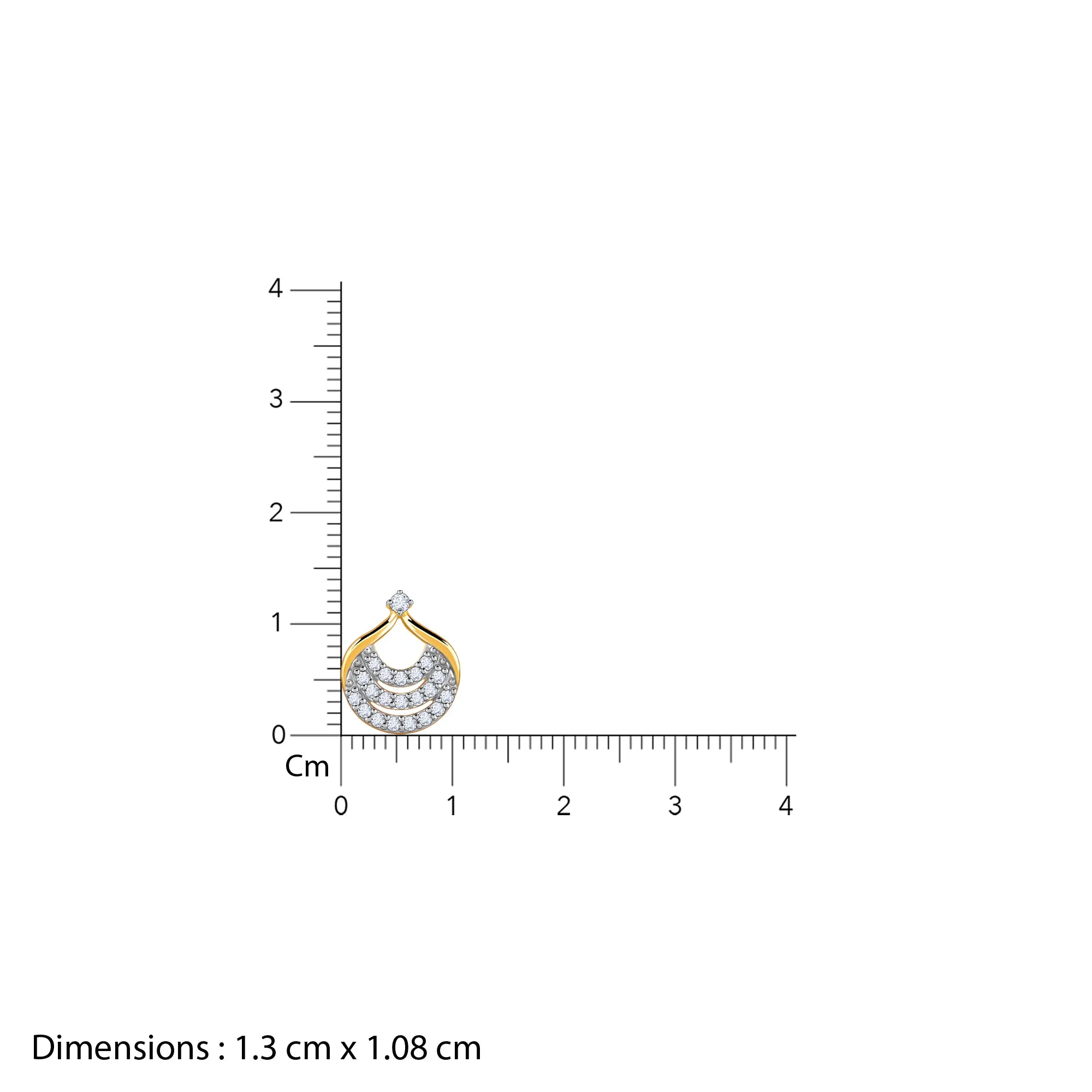 Gold Moonbeam Diamond Earrings Giva