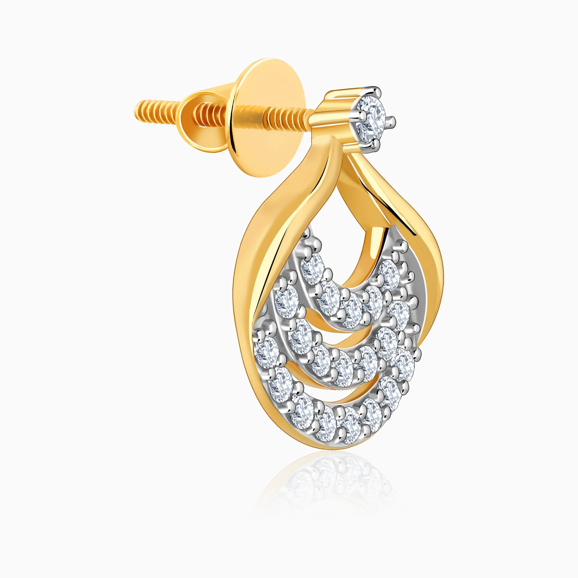Gold Moonbeam Diamond Earrings Giva