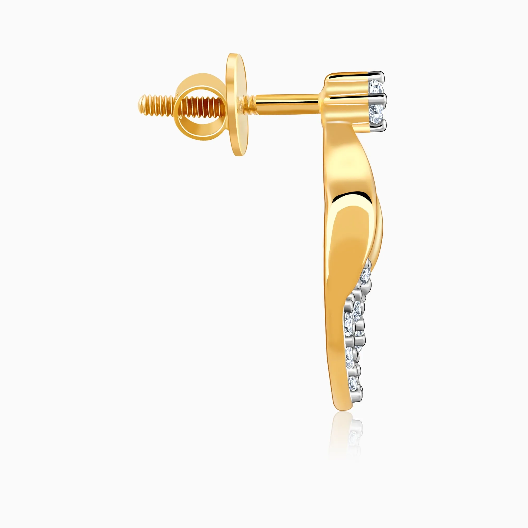 Gold Moonbeam Diamond Earrings Giva