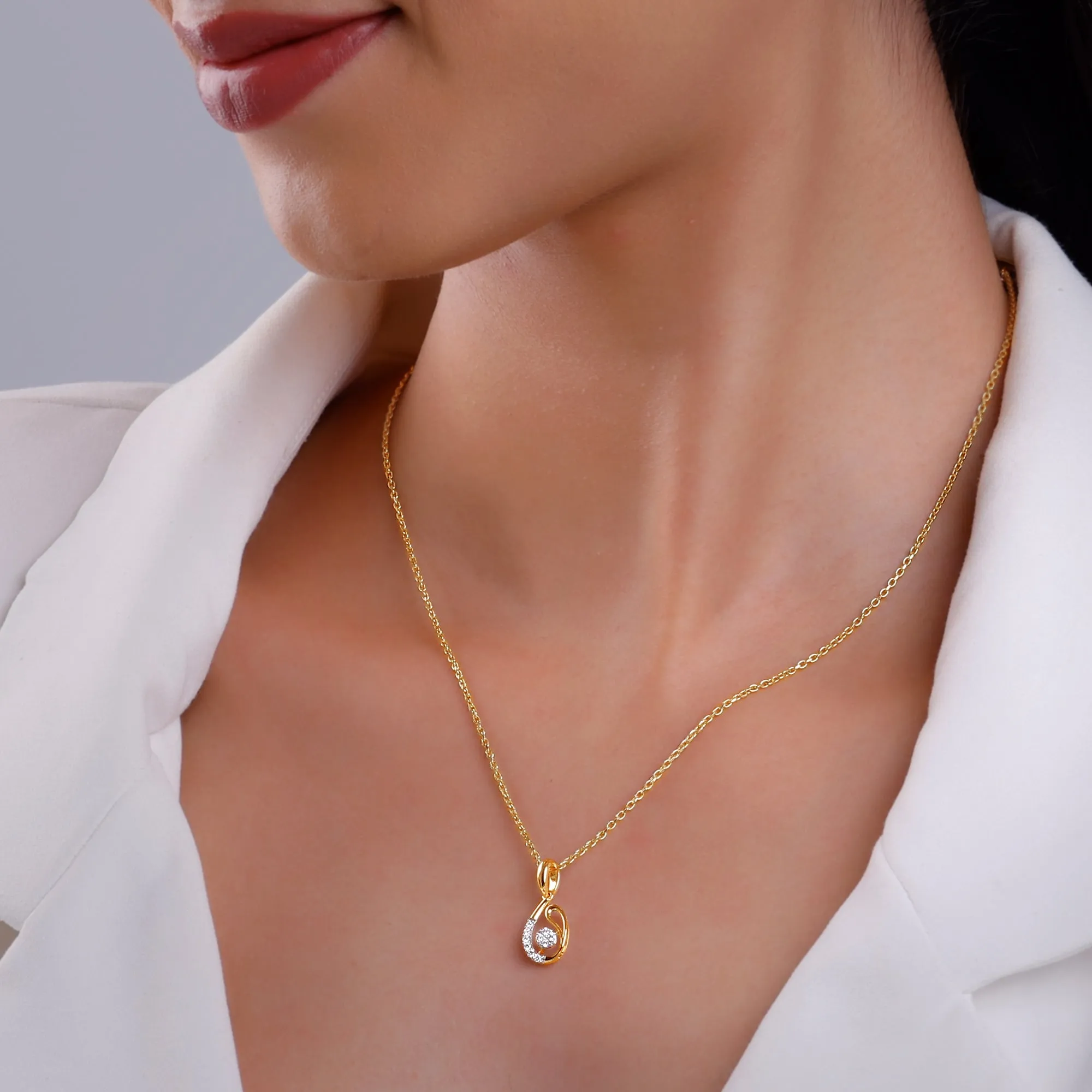 Gold Origin Diamond Pendant Giva