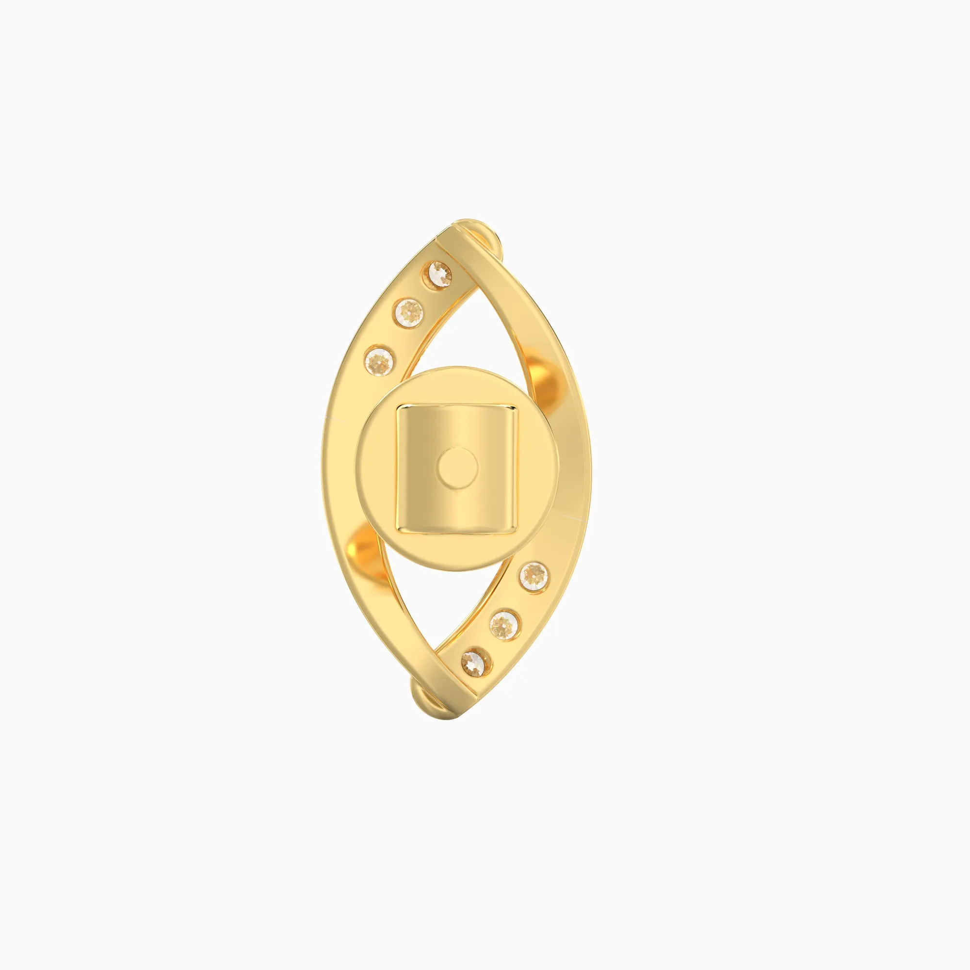 Gold Pear Elegance Diamond Earrings Giva