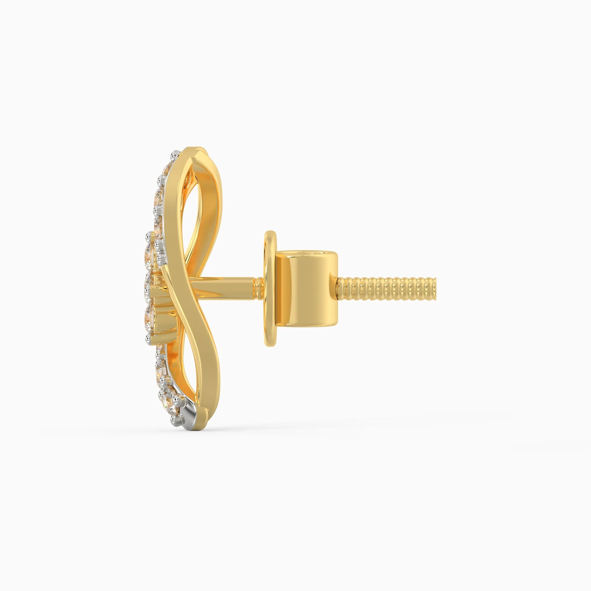 Gold Pear Elegance Diamond Earrings Giva