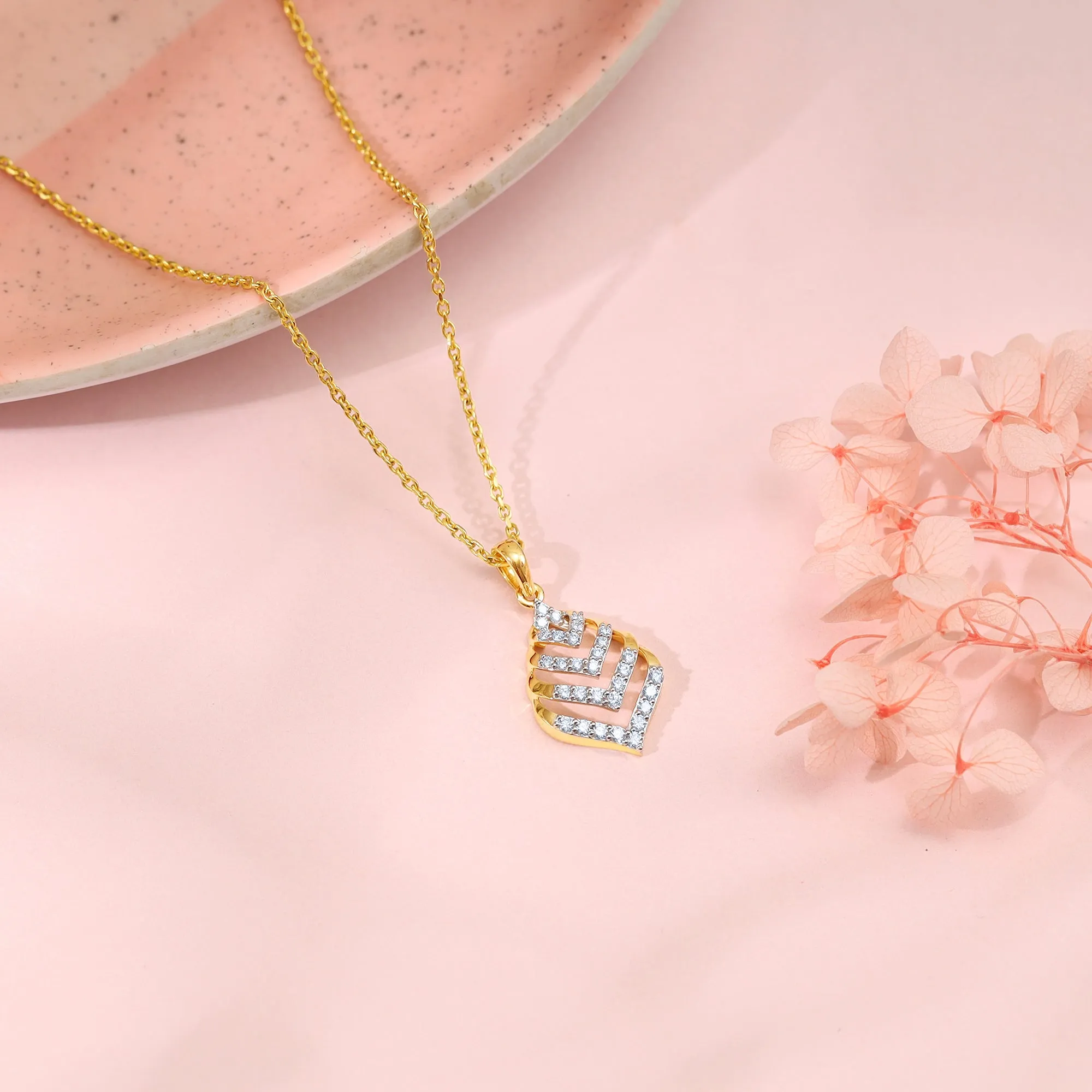 Gold Regal Diamond Pendant Giva
