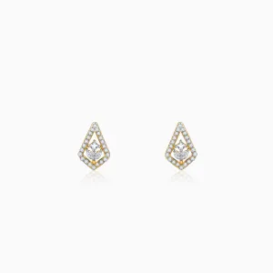 Gold Sacred Flame Diamond Earrings Giva