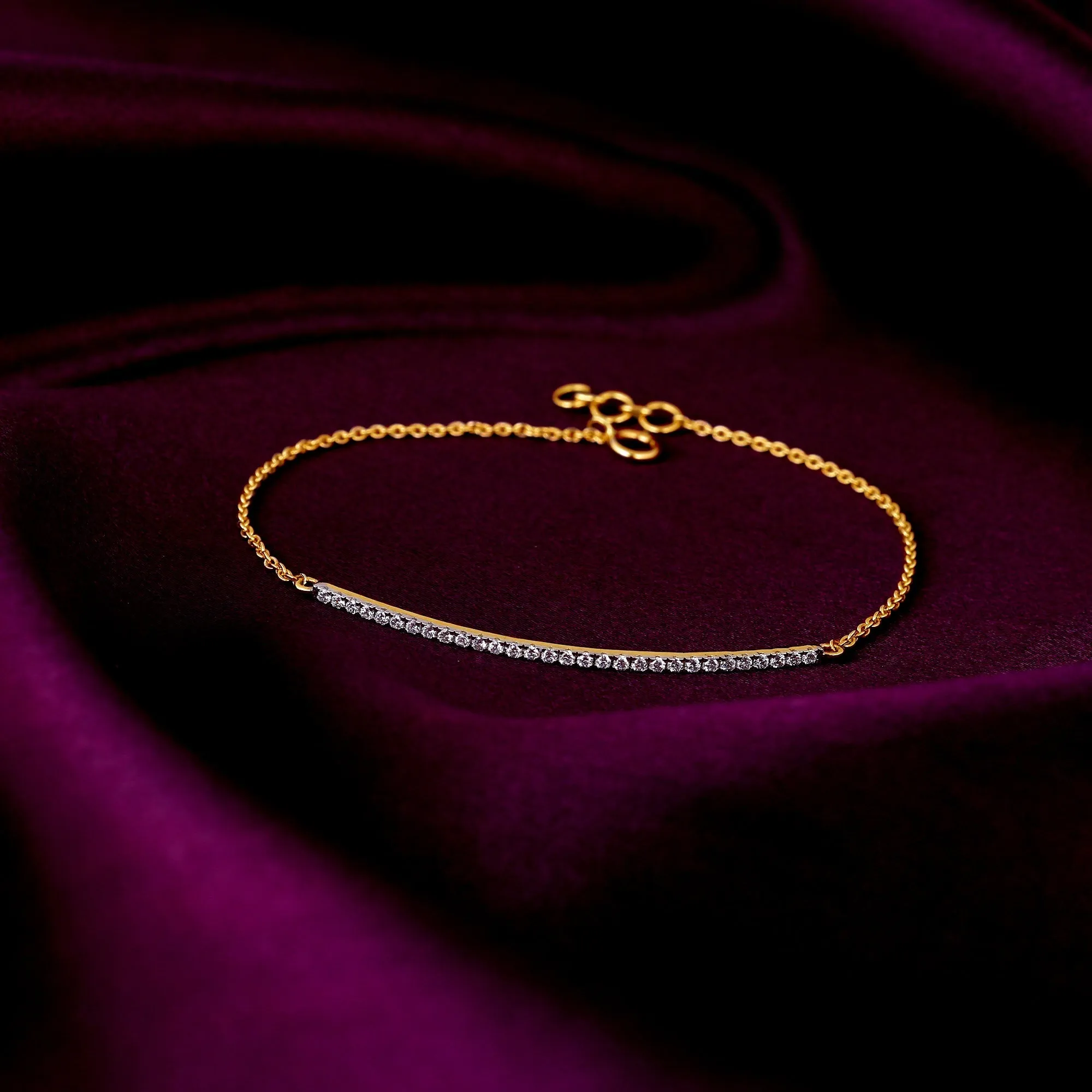 Gold Serene Love Diamond Bracelet Giva