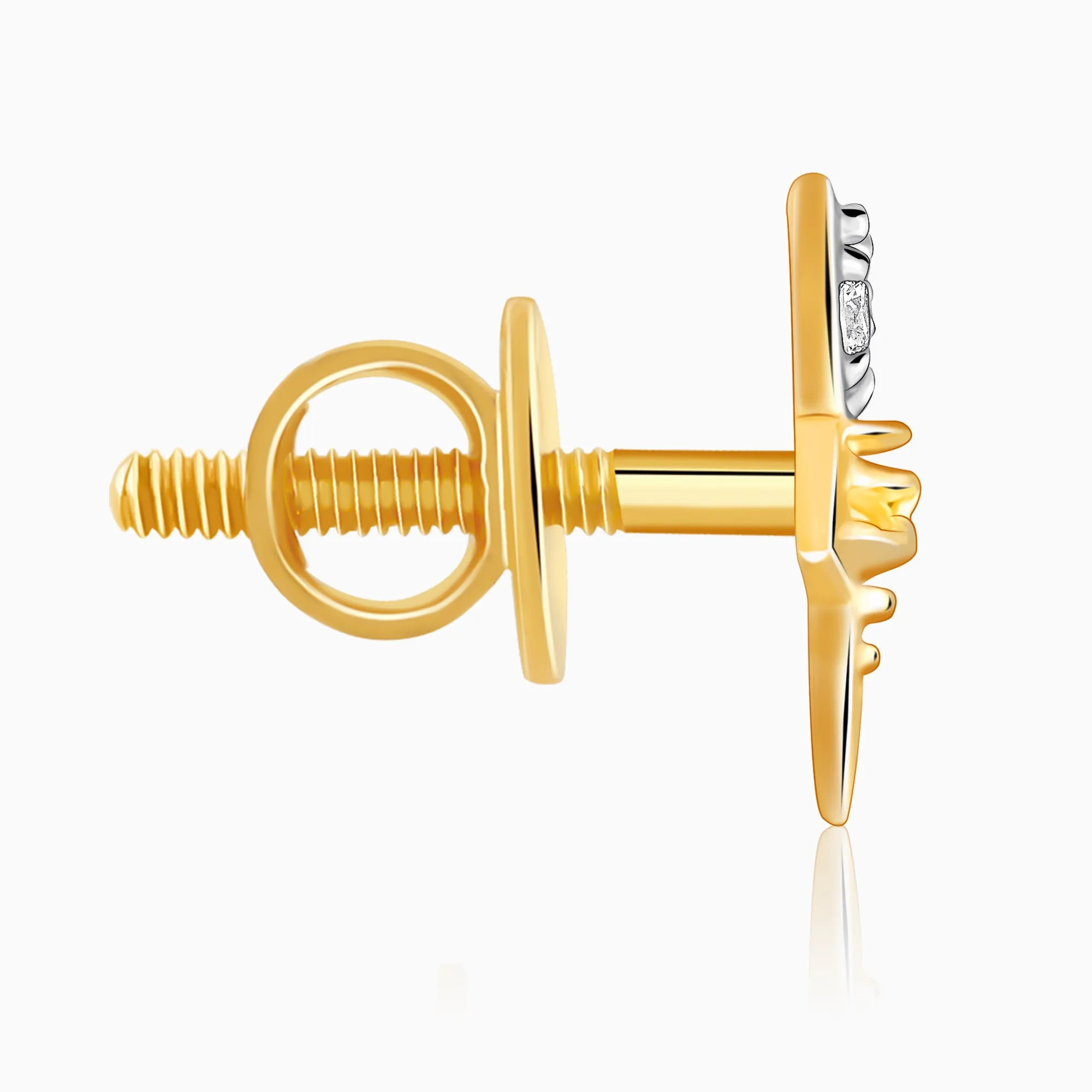 Gold Shining Star Diamond Earrings Giva