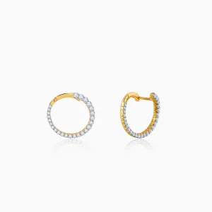 Gold Spark On Diamond Earrings Giva