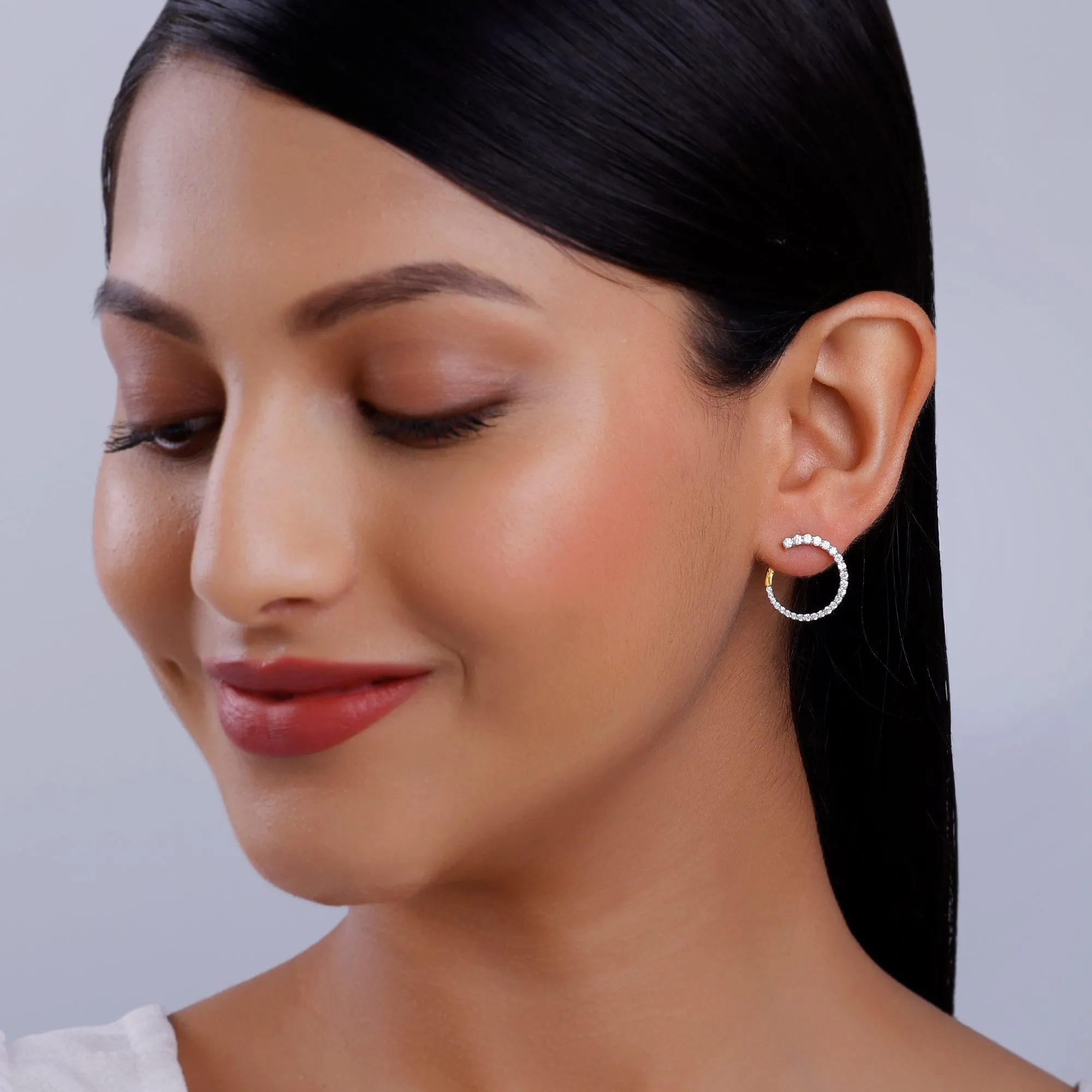 Gold Spark On Diamond Earrings Giva