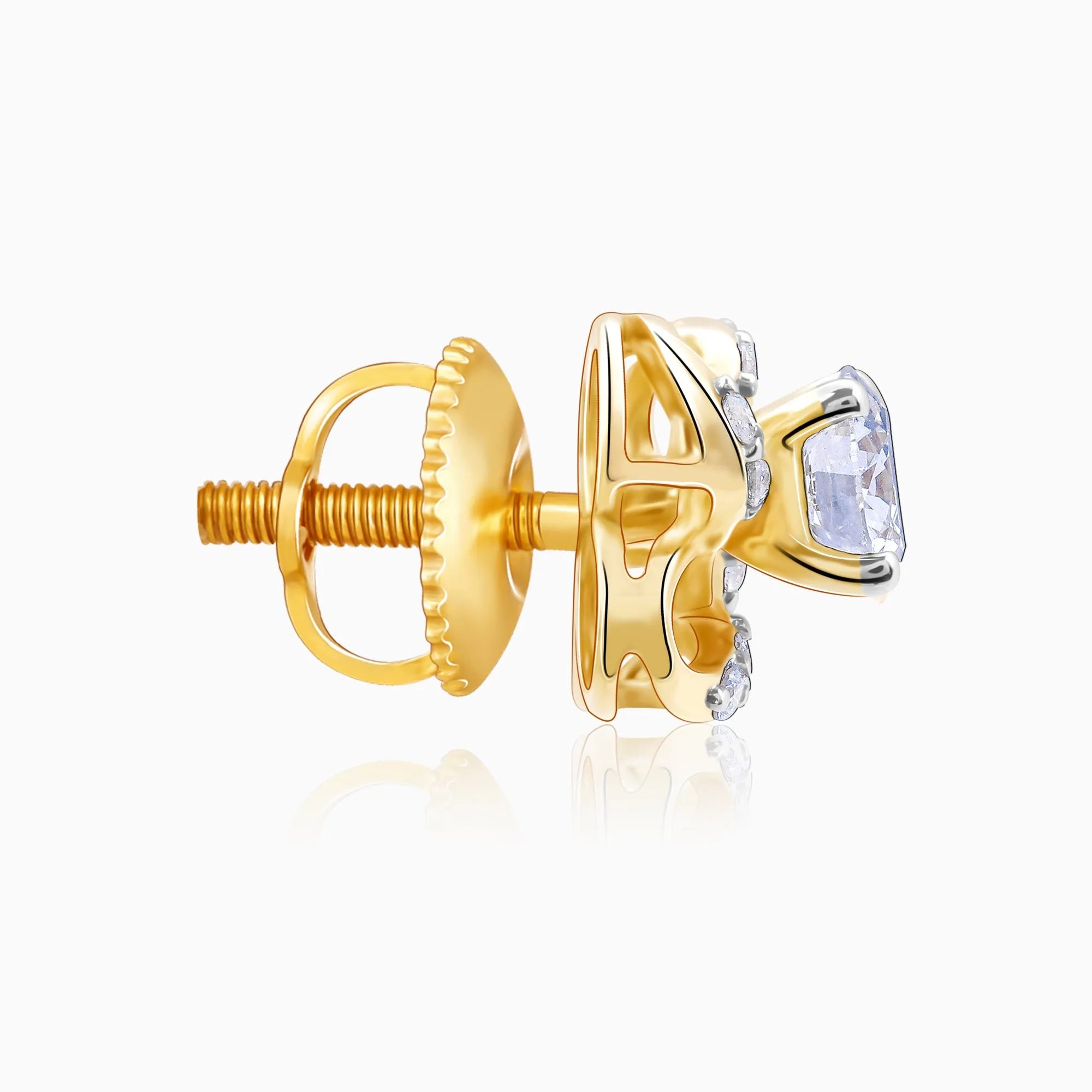 Gold Spring Promise Diamond Earrings Giva