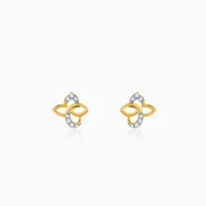 Gold True Blossom Diamond Earrings Giva