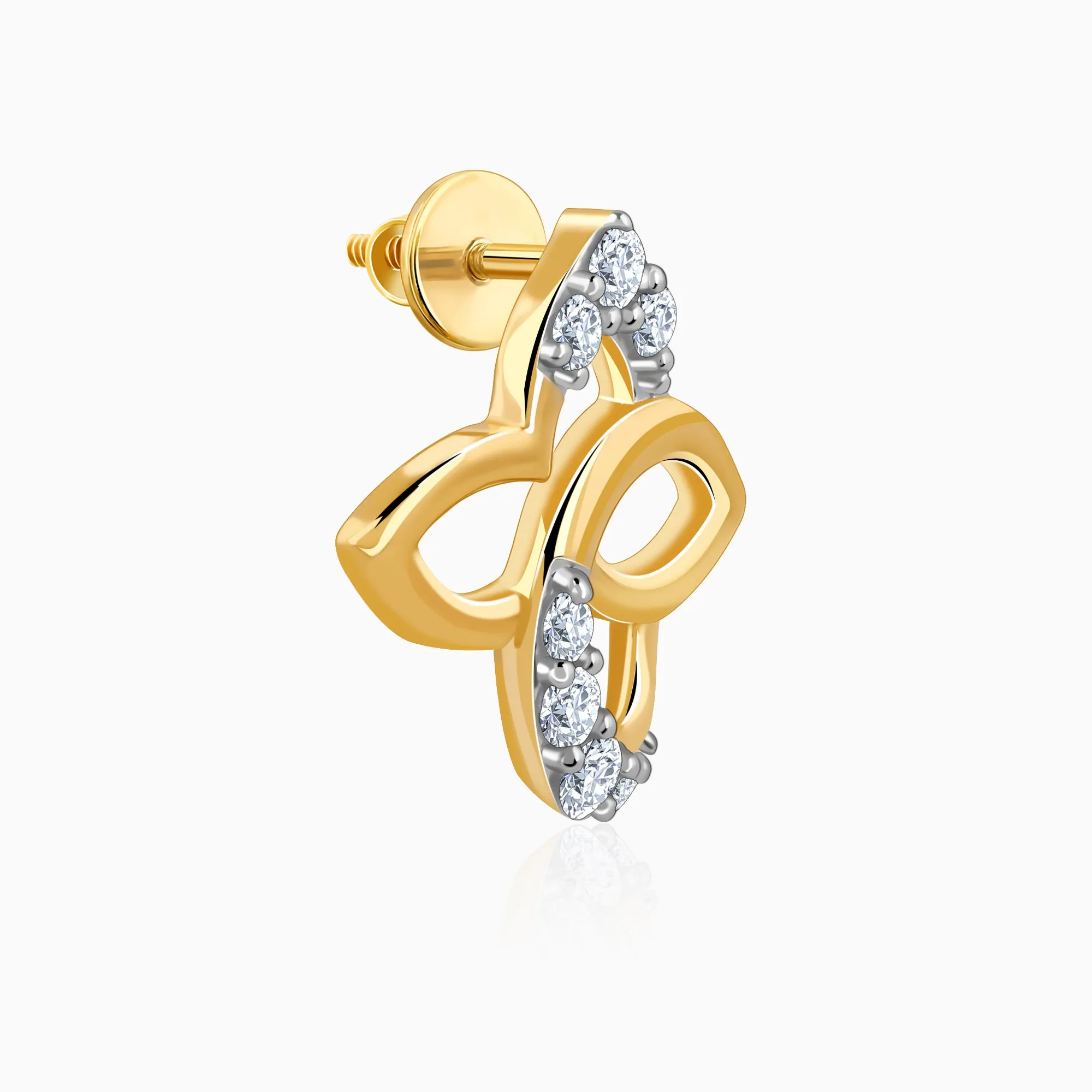 Gold True Blossom Diamond Earrings Giva
