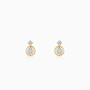 Gold Unravel Diamond Earrings Giva