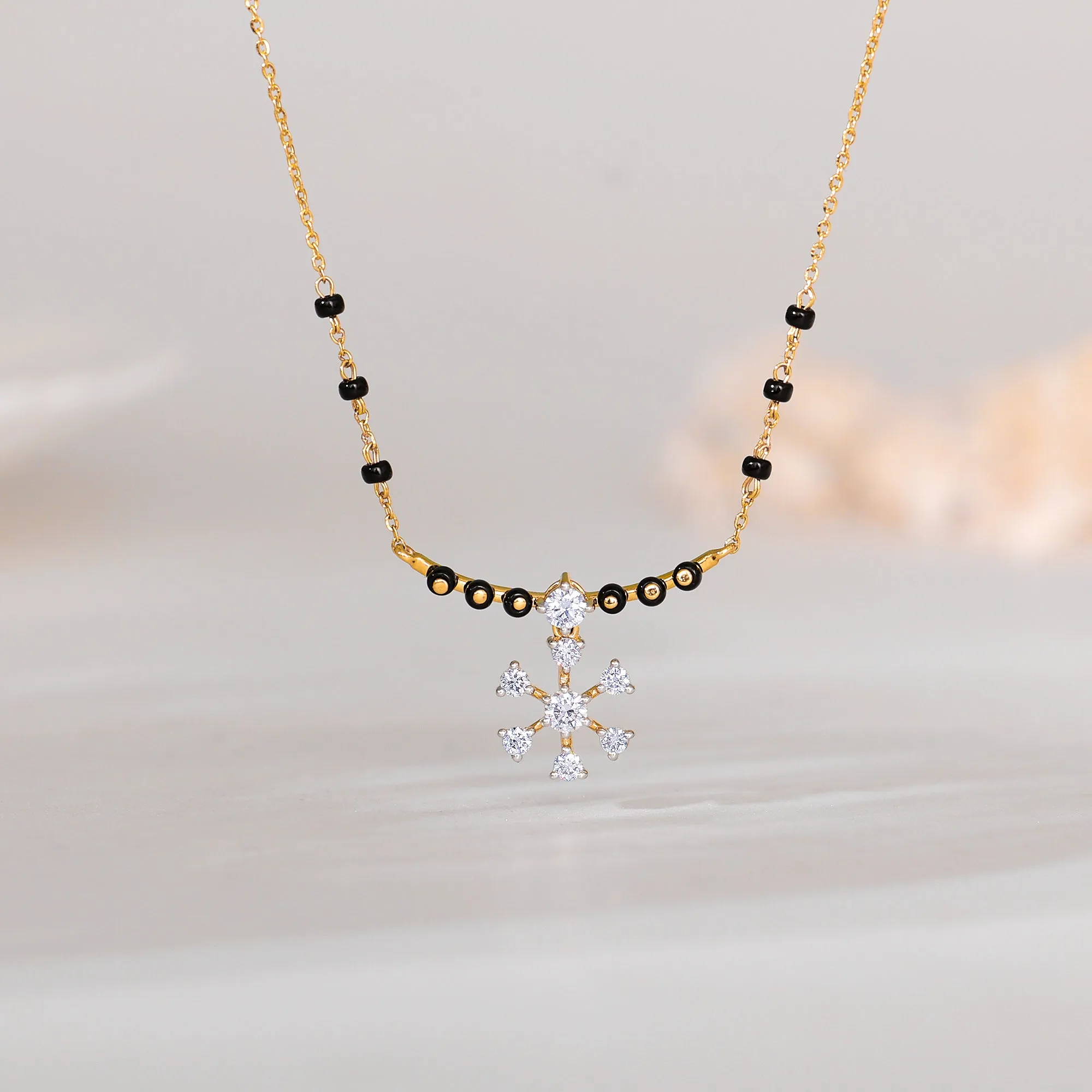 Gold Vasundhara Diamond Mangalsutra Giva