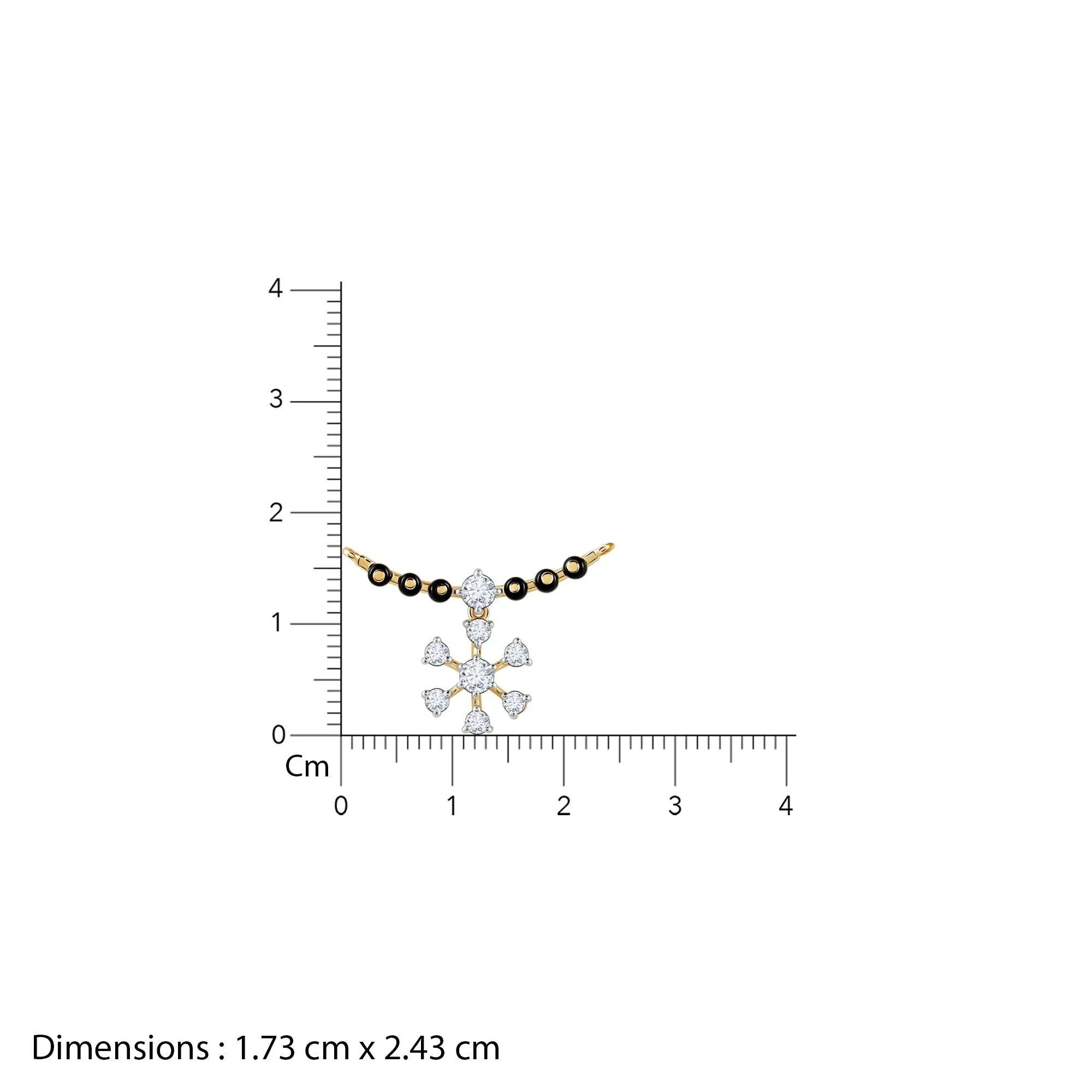 Gold Vasundhara Diamond Mangalsutra Giva