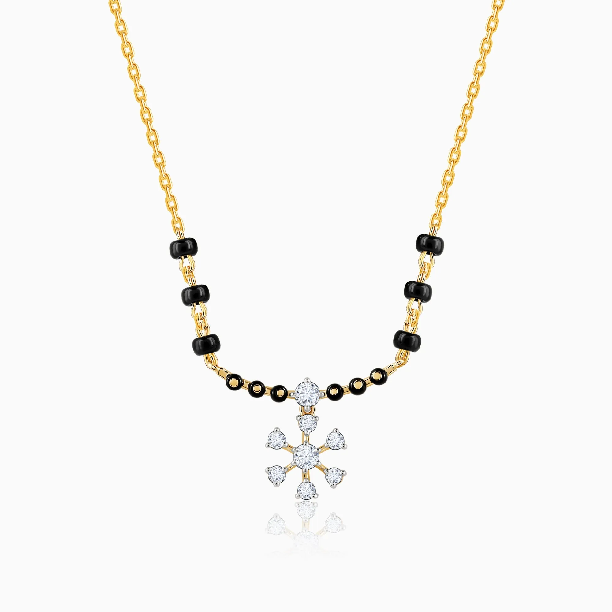 Gold Vasundhara Diamond Mangalsutra Giva
