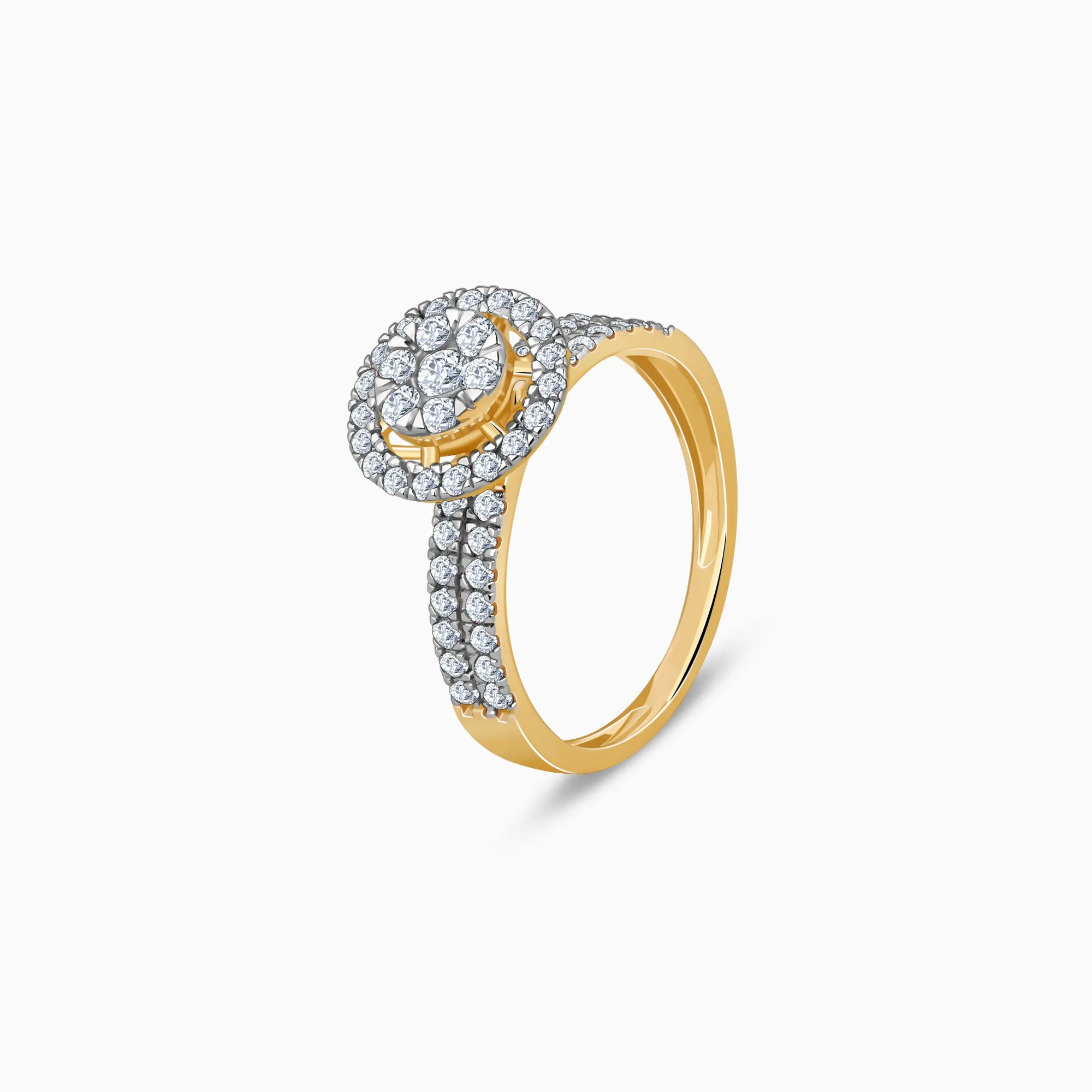 Gold Whirlwind Diamond Ring Giva