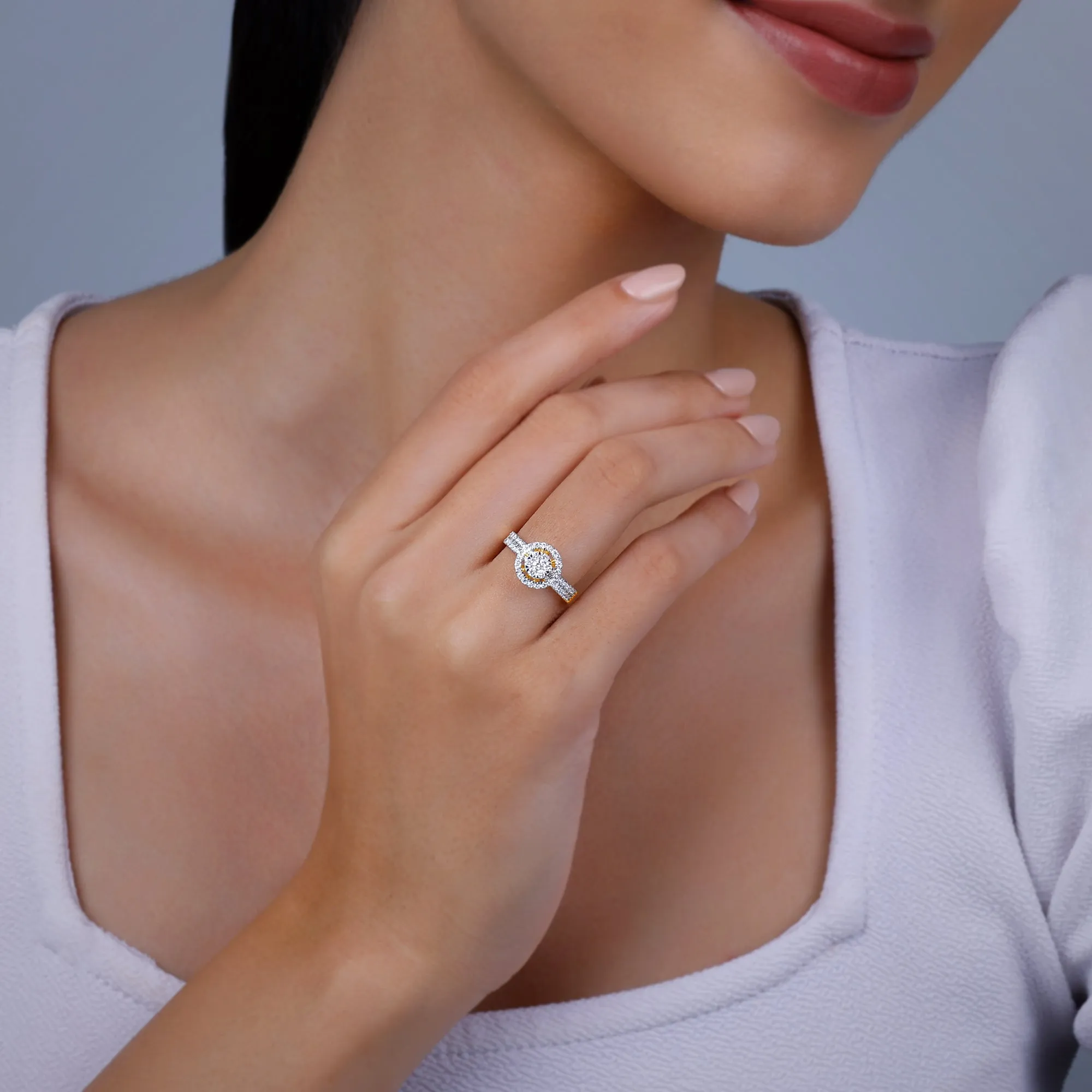 Gold Whirlwind Diamond Ring Giva