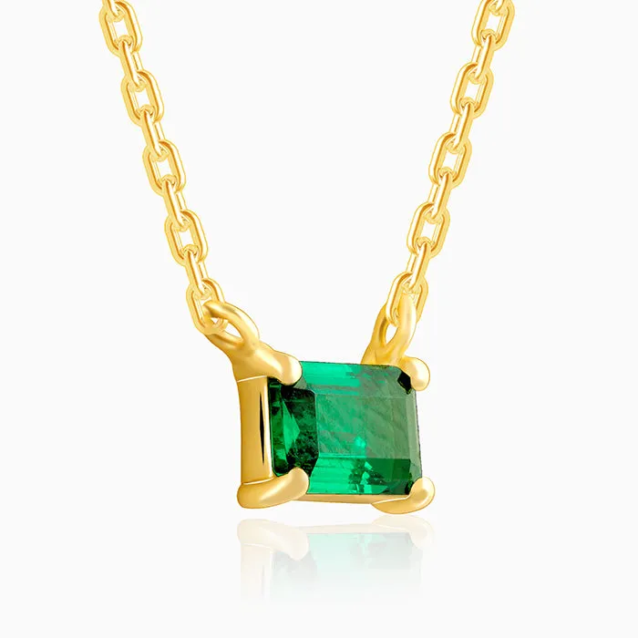 Golden Baguette Glow Necklace Giva