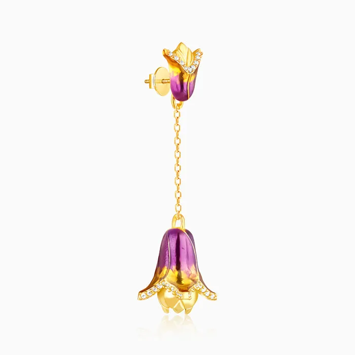 Golden Bell Mallow Bud Convertible Earrings Giva