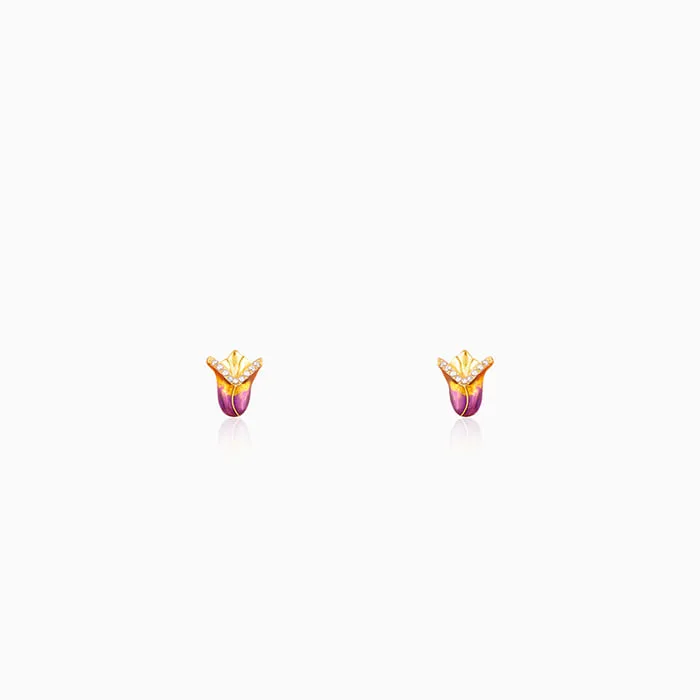 Golden Bell Mallow Bud Convertible Earrings Giva