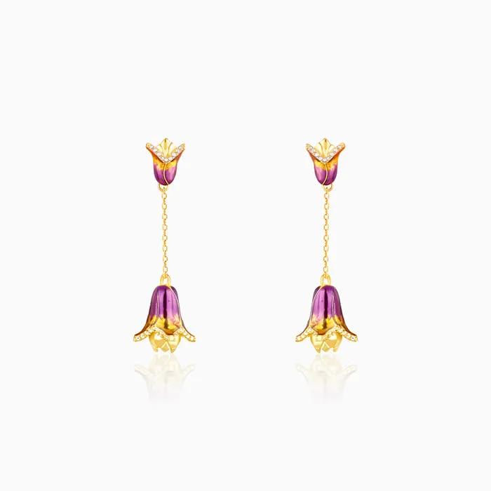 Golden Bell Mallow Bud Convertible Earrings Giva
