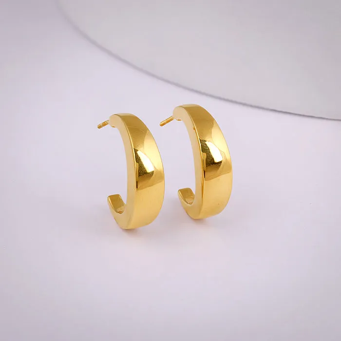Golden Belle J Stud Earrings Giva